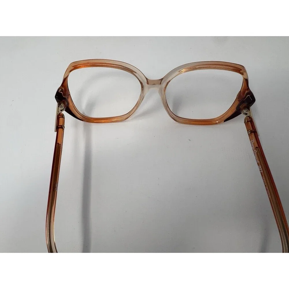 Vintage American Optical AO207 Eyeglass Frames Only 50-17-130 Amber USA